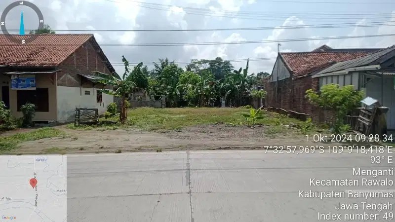 Tanah Strategis Pinggir Jalan Raya Rawalo Jln Alternatif Cilacap