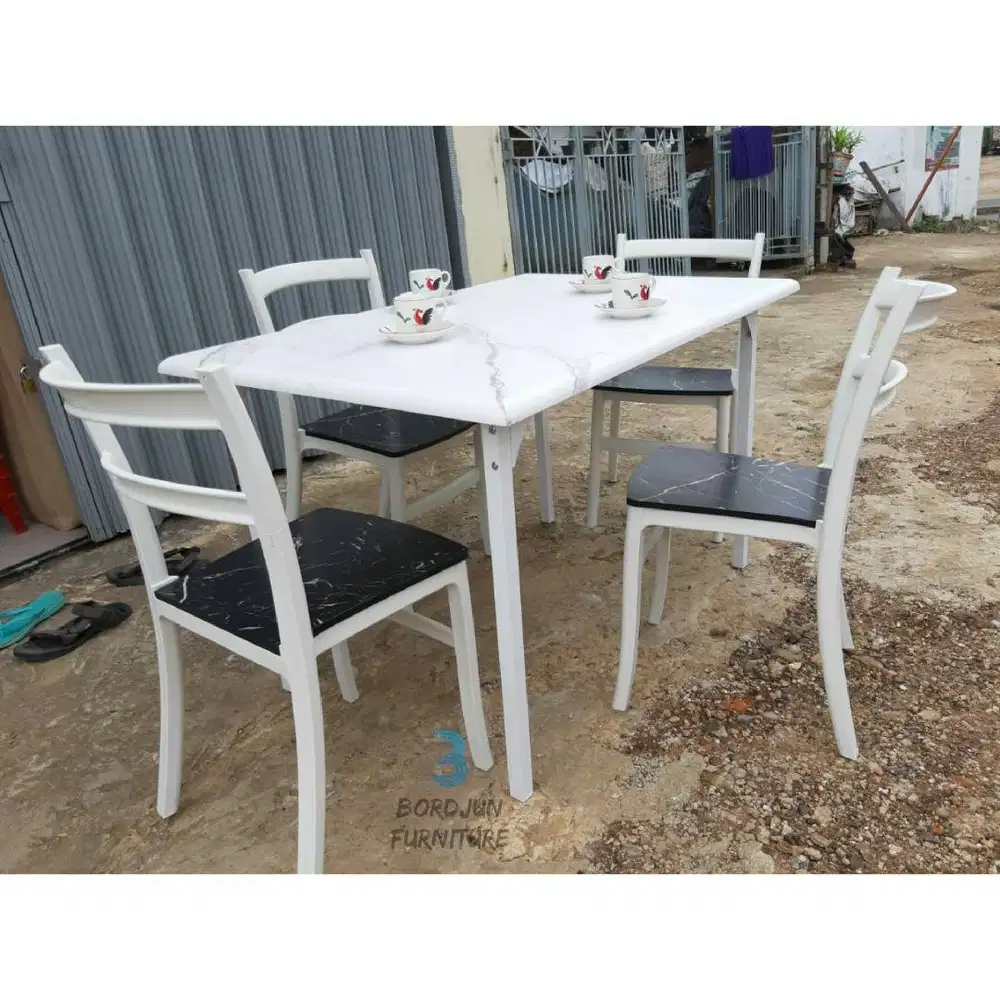 Meja Makan Kursi Makan Meja dan Kursi Makan DTM Marbel