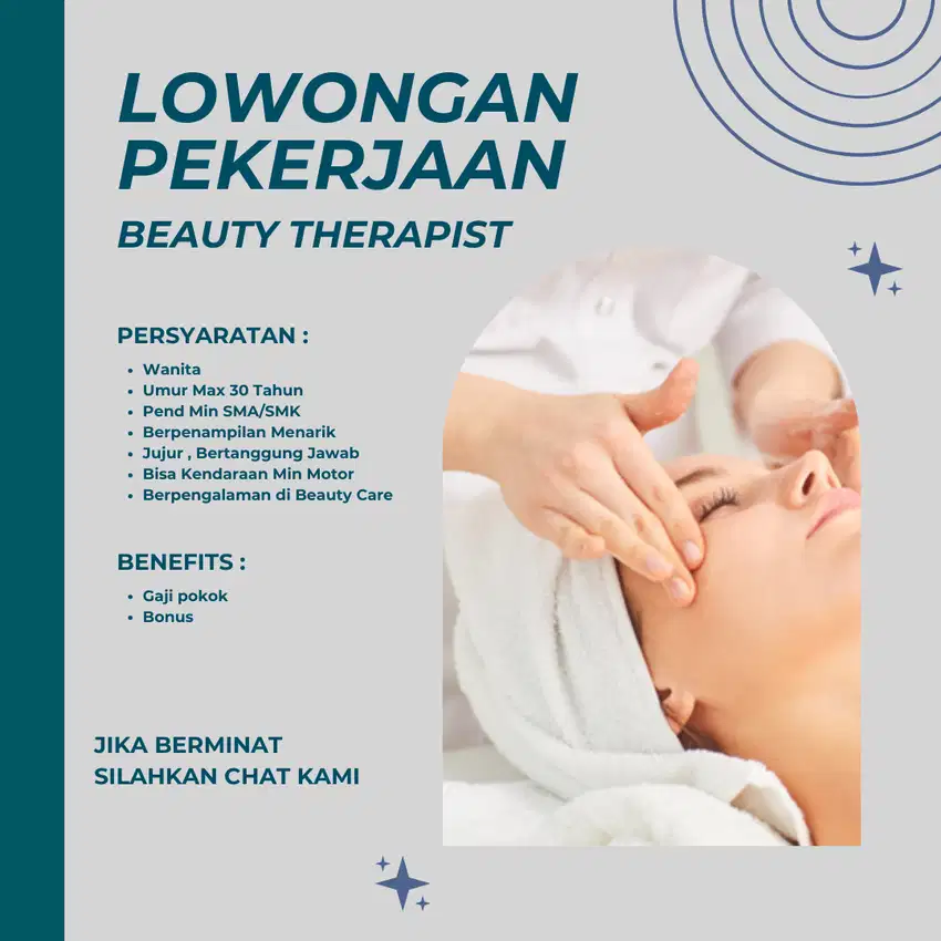 Lowongan Terapis Kecantikan