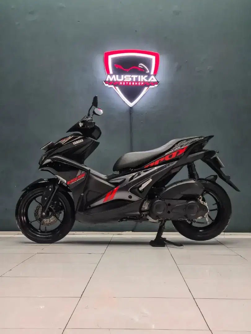 YAMAHA AEROX TH 2018 BLACK GLOSSY NOPOL W PAJAK ON. RONY MUSTIKA