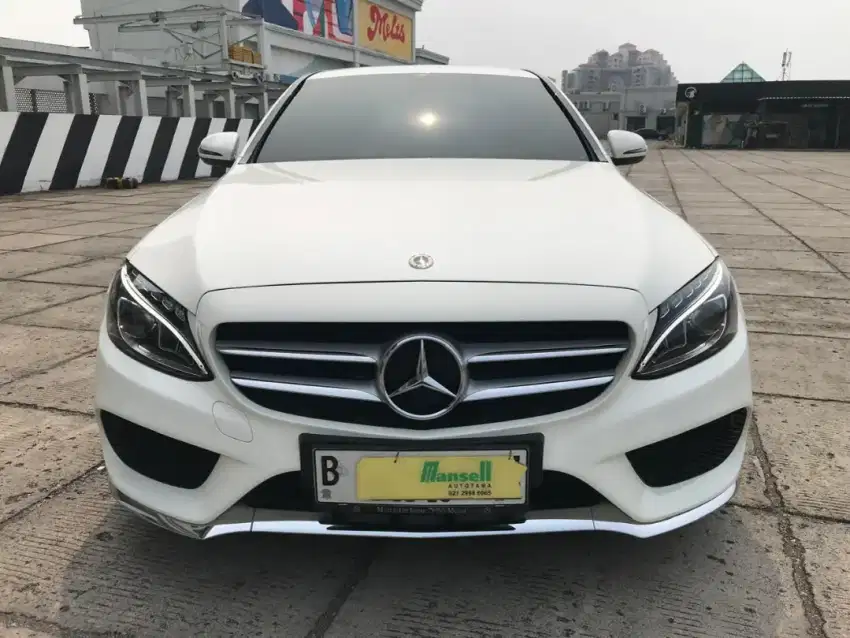 Pajak 1 THN, Mercy C200 AMG 2018 Putih, KM 35rb