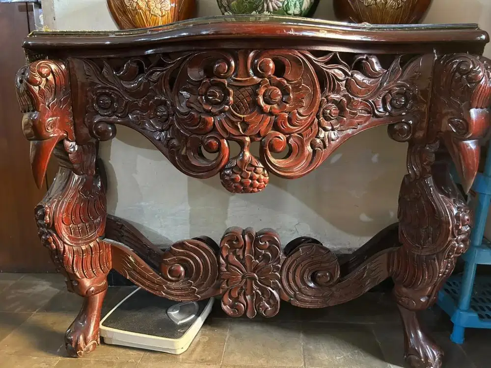 Meja konsol jati antik