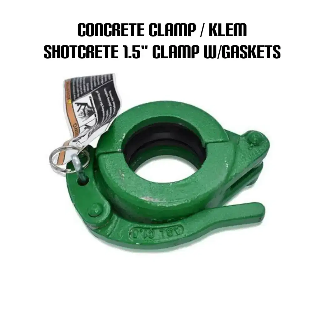 Concrete clamp / klem shotcrete 1.5 clamp w/gaskets