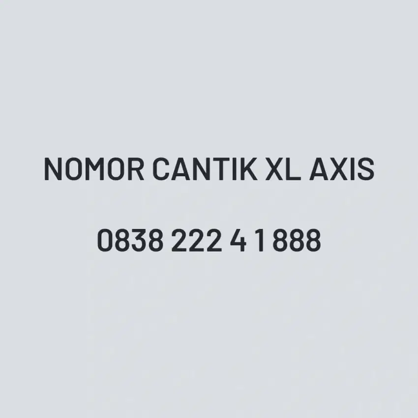 Kartu Nomor Cantik XL AXIS Triple 888 Triple 222 Angka Hoki