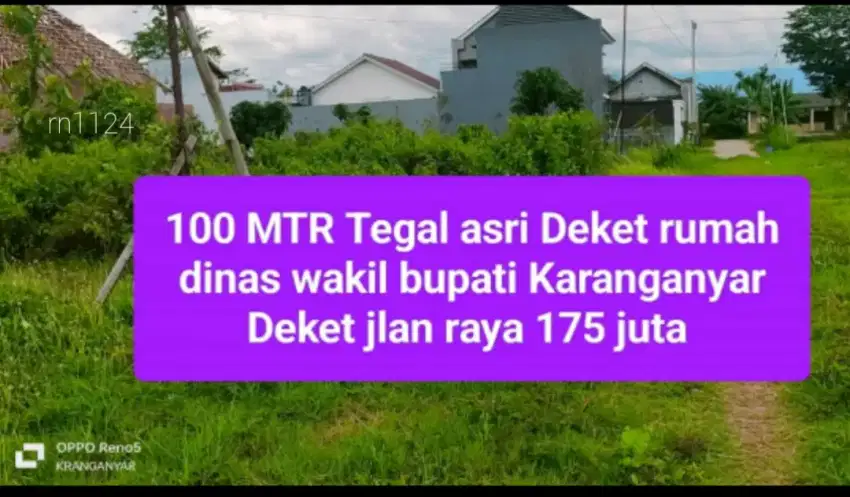 Tanah Murah Tegalasri Karanganyar Kota