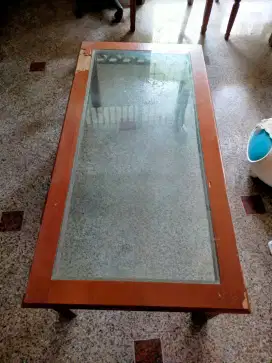 meja  tamu atas  kaca