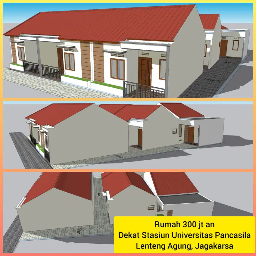 Rumah Murah Dekat Stasiun Univ. Pancasila Lenteng Agung Jagakarsa