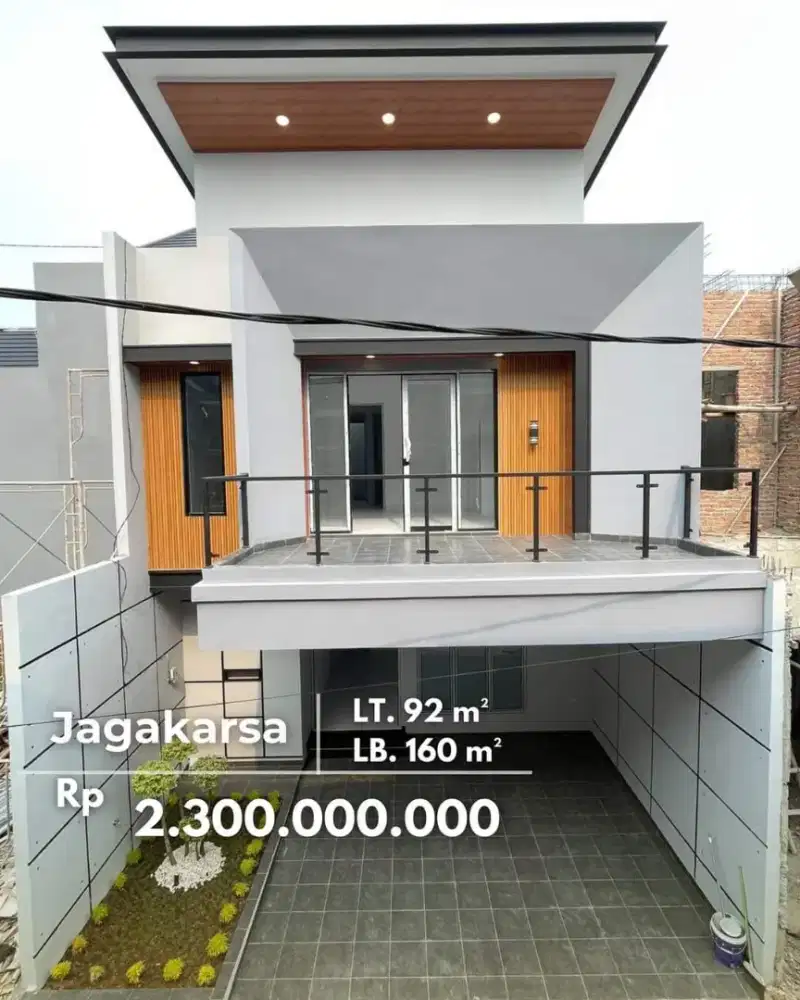 Dijual Rumah Baru Modern di Cluster Jagakarsa Jakarta Selatan