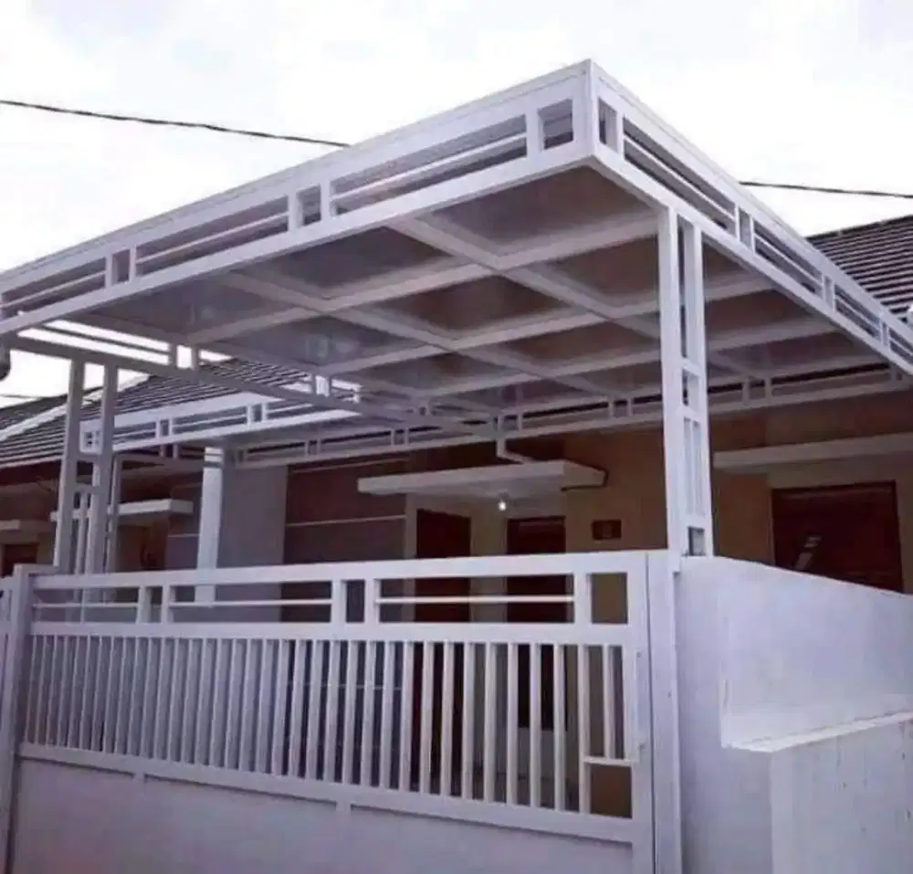 Pasang kenopi atap sepndek