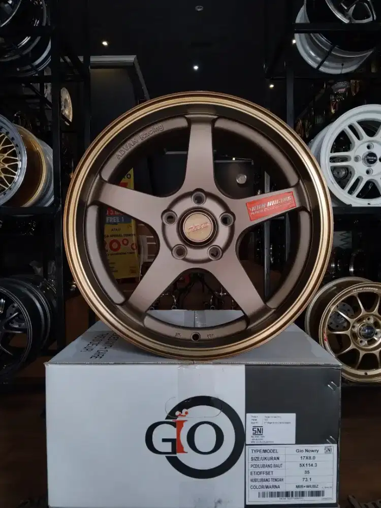 Velg advan rg r17 5x114.3 lbr8 et35