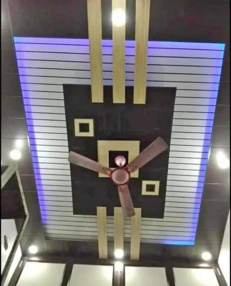 Plafon PVC Terpasang berikut bahan