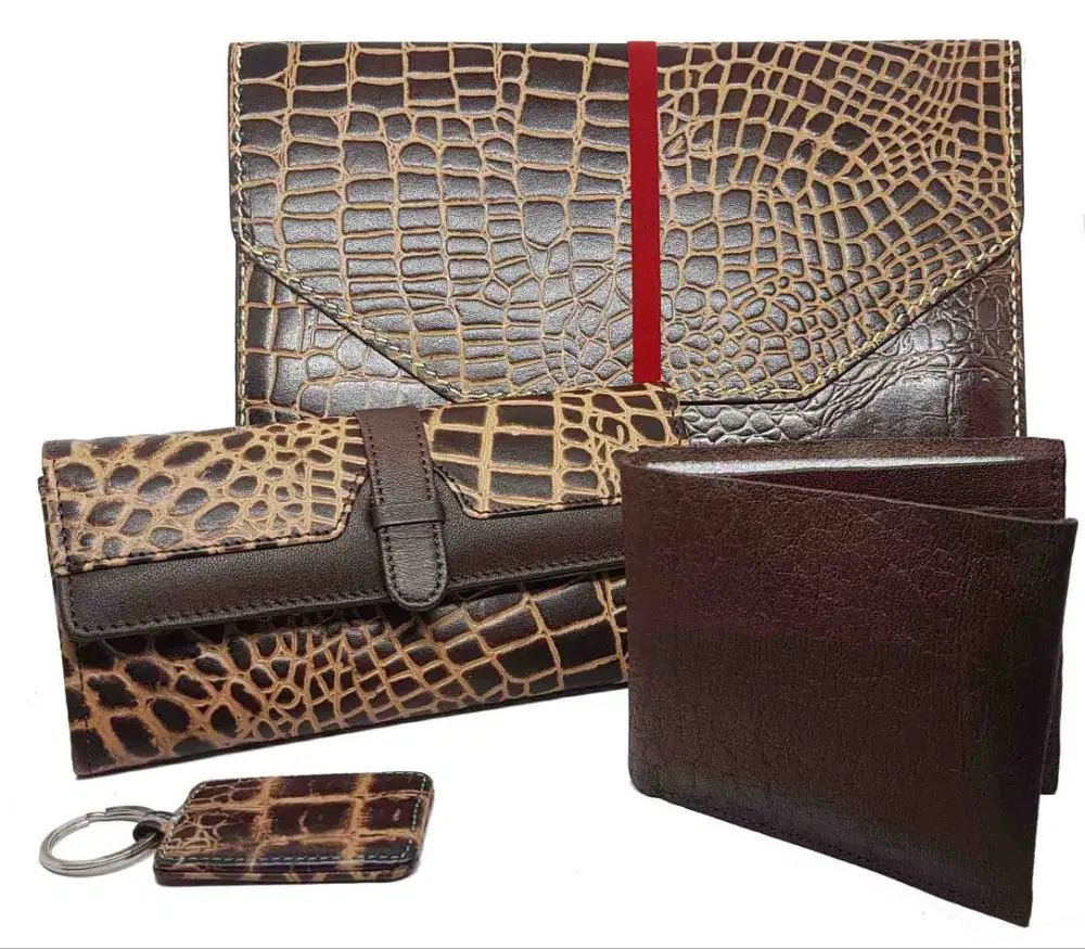 ACCESSORIES DOMPET PRIA WANITA KULIT BUAYA ASLI PREMIUM ORIGINAL 100%