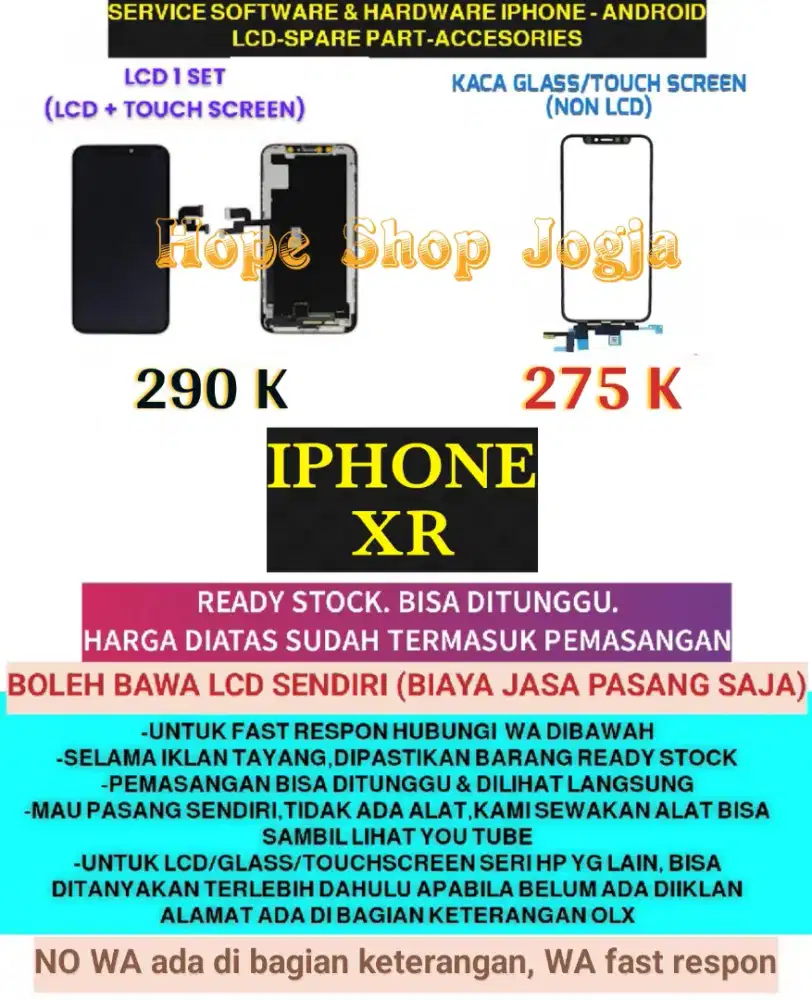 Service Iphone-Touchscreen/Baterai-LCD Iphone XS
