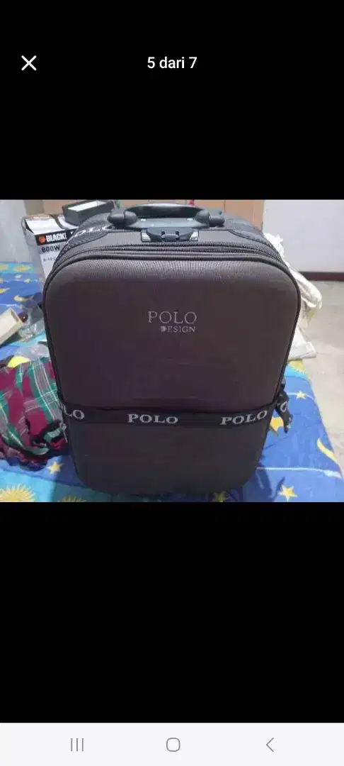 Koper polo warna coklat