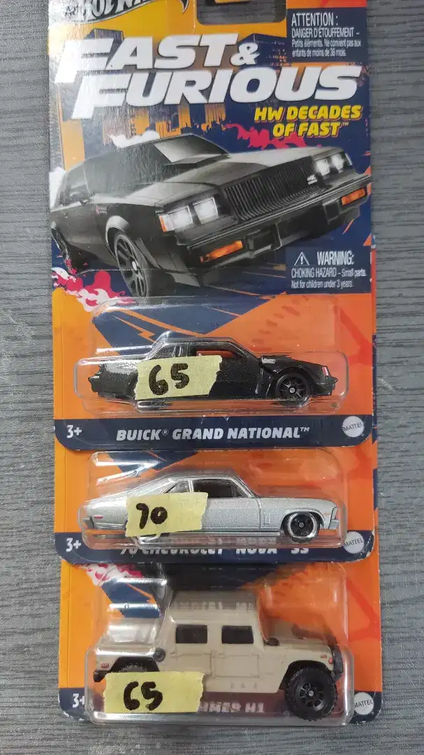 Hotwheels fast & furious hw of decades