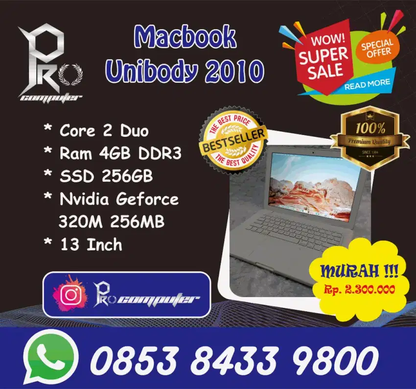 Like New Macbook Unibody 2010 Keren Buat Nongkrong Prokomputer