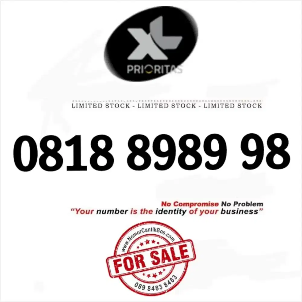 Nomor Cantik XL PRIORITAS 10D 8 9