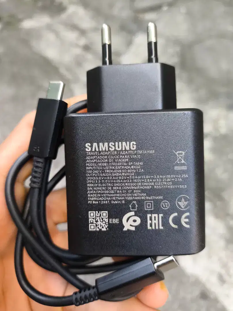 Charger Ori Samsung 45W Super Fast Asli Untuk Samsung Series