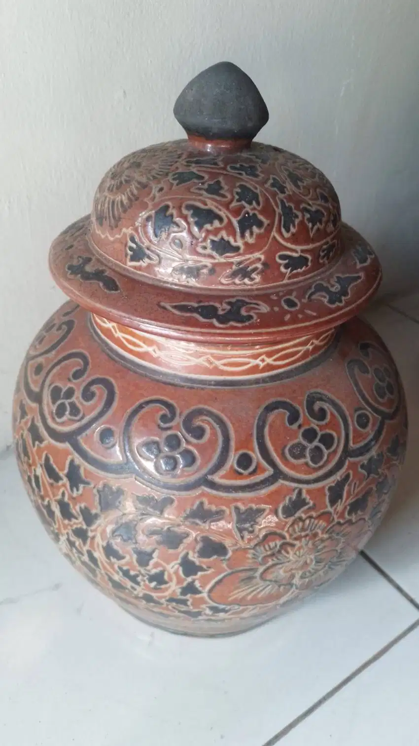 Guci Keramik warna Coklat