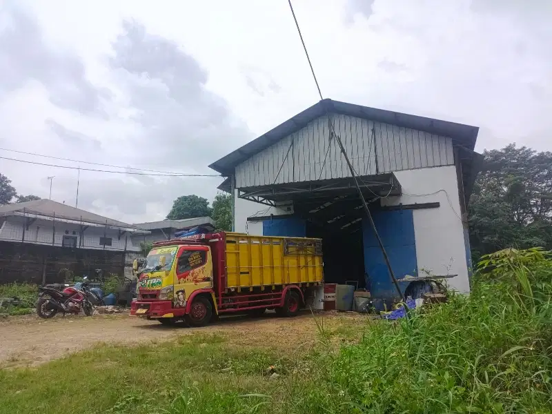 Di jual tanah ada bangunan di bantaran gebang narogong bekasi