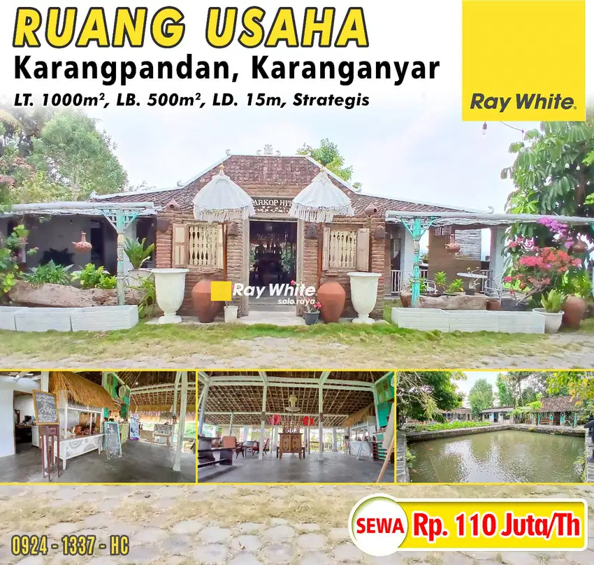 Disewakan Ruang Usaha Karangpandan, Karanganyar