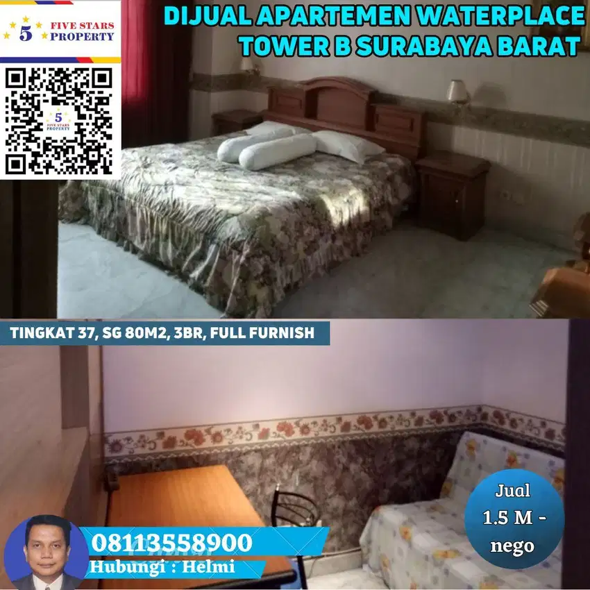 Dijual Apartemen Waterplace Tower B, Surabaya Barat