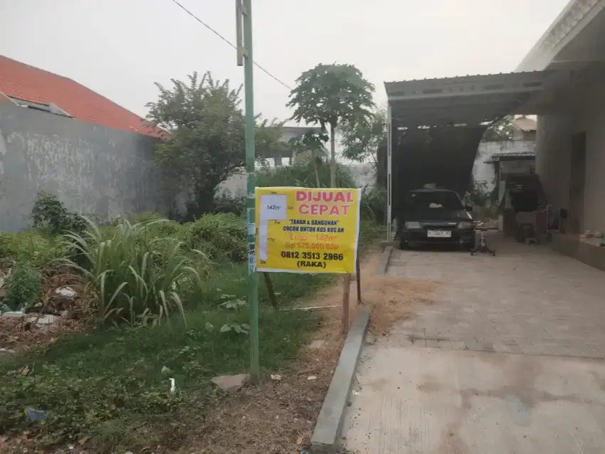 tanah di jual di jalan kh. syukur dekat bypass juanda