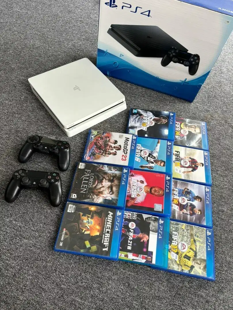 Playstation 4 slim 500gb white 2 stik PS4 Semua Normal Ps 4 Murah Bjm