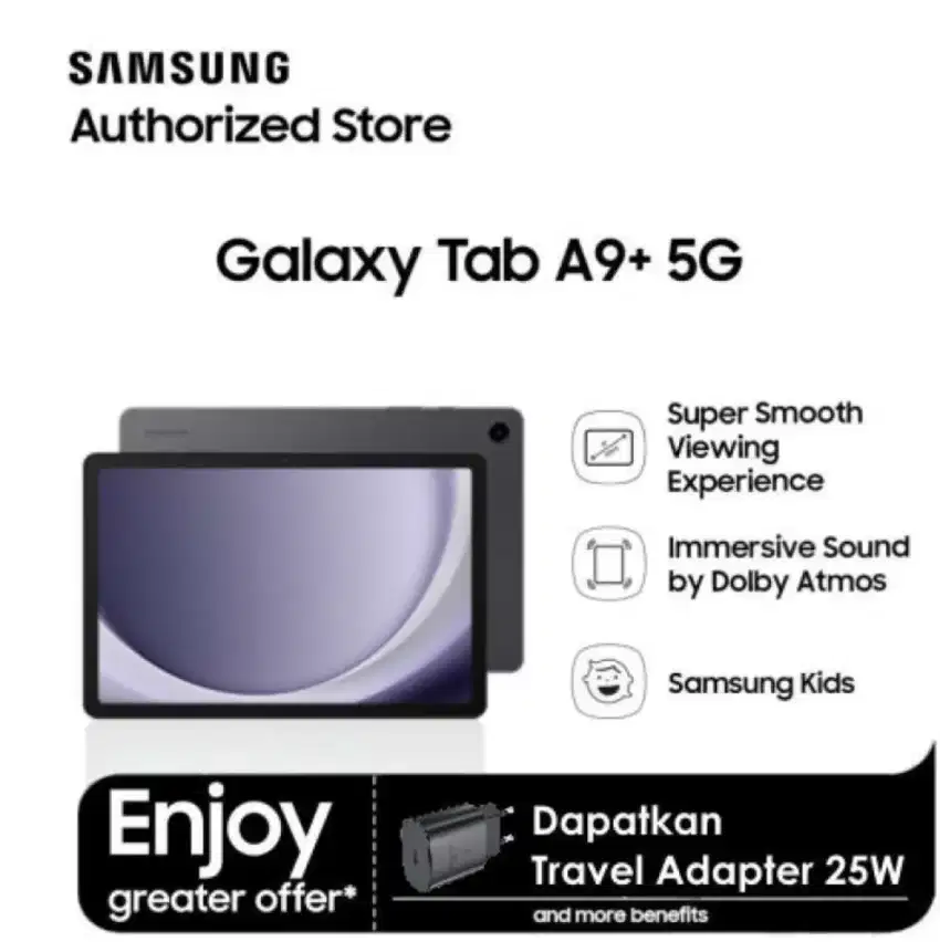 SAMSUNG TAB A9+ 5G 8/128 KREDIT TANPA DP