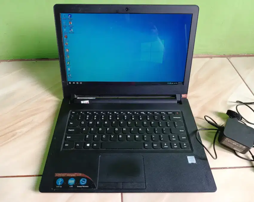 Laptop Lenovo ideapad 110-14isk , Core i3 Gen6,  ram 8, sudah Ssd