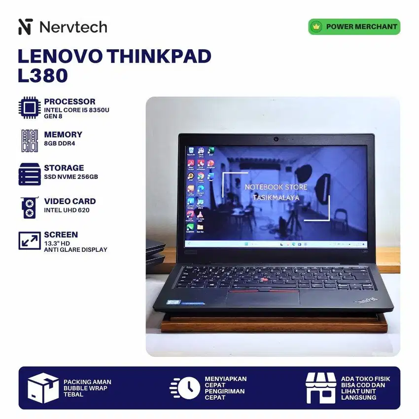 Lenovo ThinkPad L380 Core i5 8350U Gen 8 8GB/256GB 13 inch Laptop