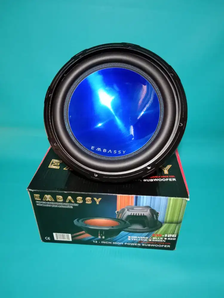Subwoofer EMBASSY seri EW-126 600Watt 12 INCH Doublecoil Audio Mobil