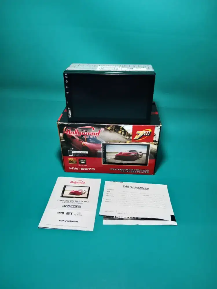 Headunit Doubledin HOLLYWOOD seri HW-6973 Pullglas Millorink Supot MP4