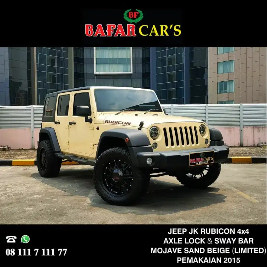 JEEP Rubicon 2015 4x4 Axle Lock Sway Bar Km Rendah Istimewa Termurah