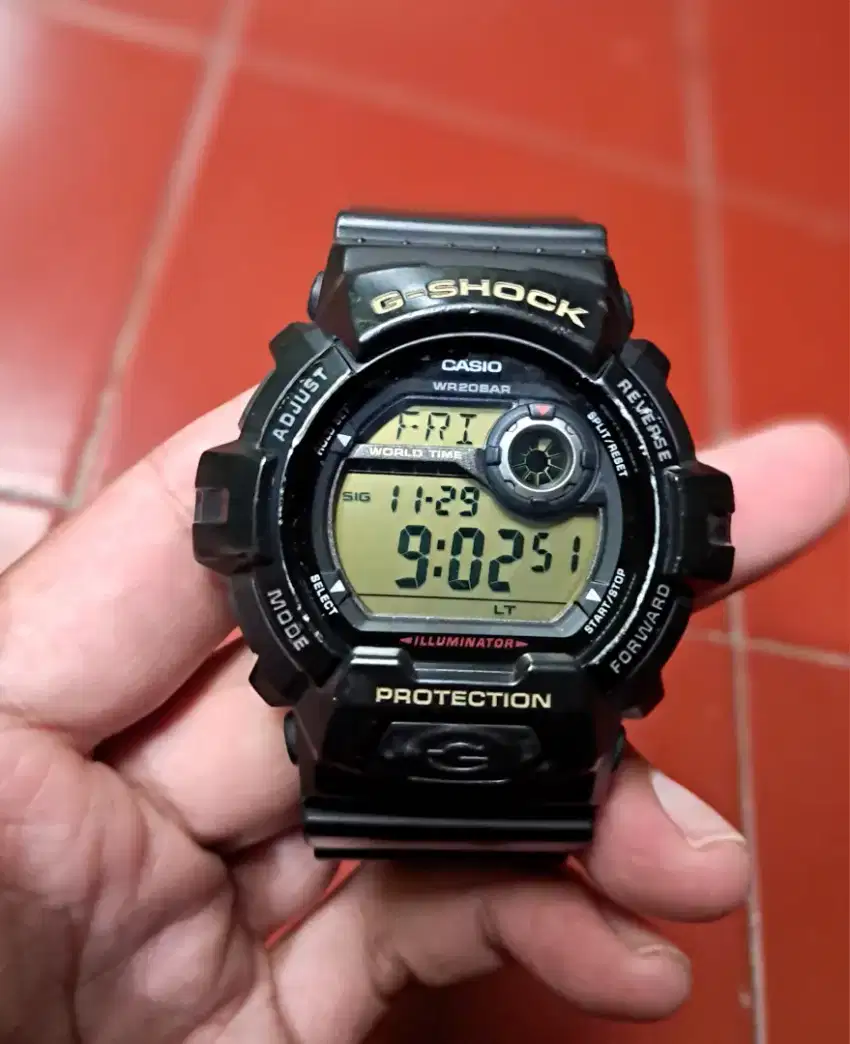 Jam Casio G Shock G 8900 second normal