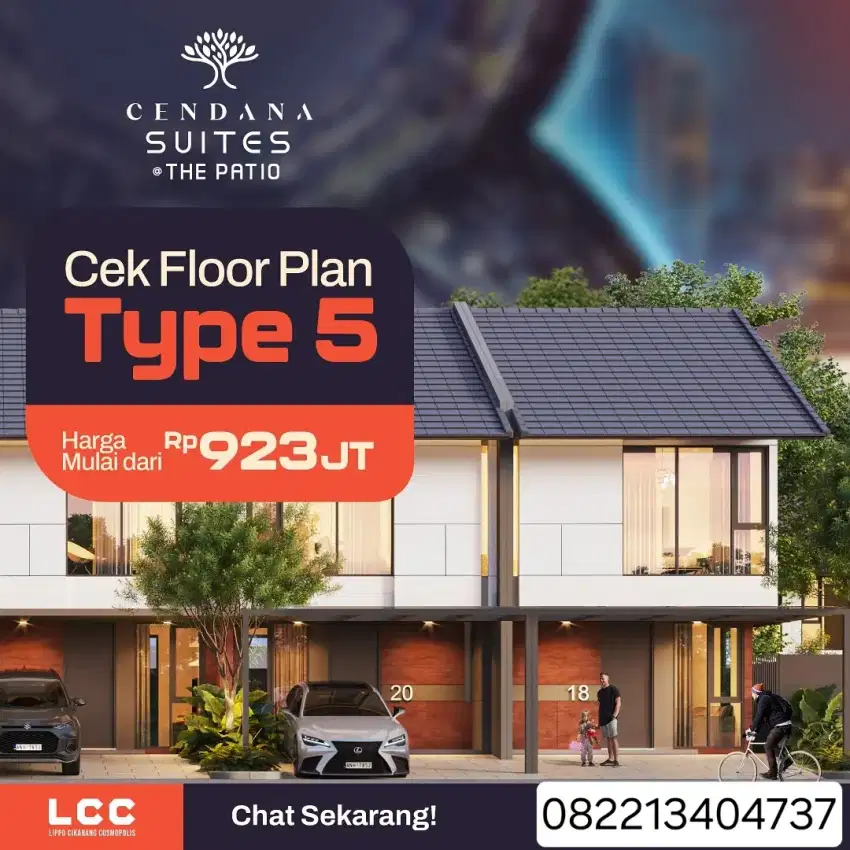 RUMAH LIPPO CIKARANG ! CLUSTER CENDANA SUITES !!