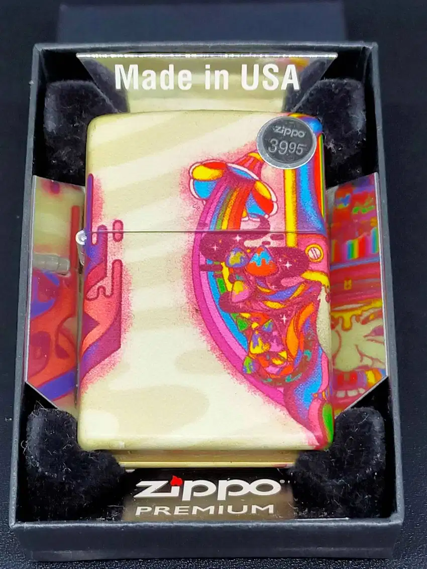 New Zippo 49435 Trippy Design 4 Sisi Original