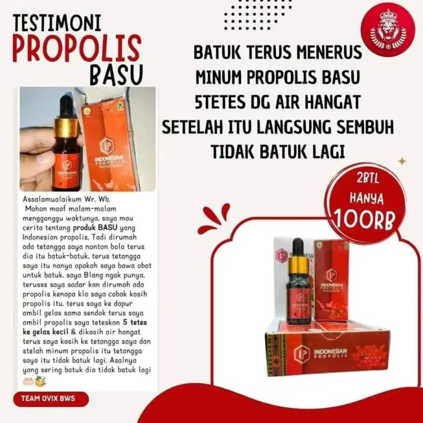 Propolis nano bukan melia untuk asam urat trigliserida dan kolestrol