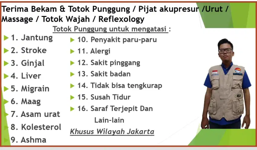 Bekam dan totok punggung