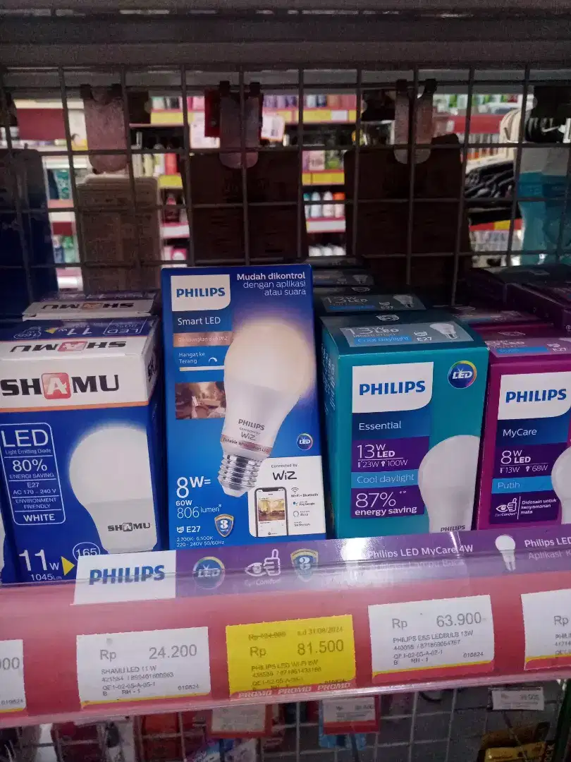 Lampu Philips Smart LED 8 Watt WIFI + Bluetooth baru murah