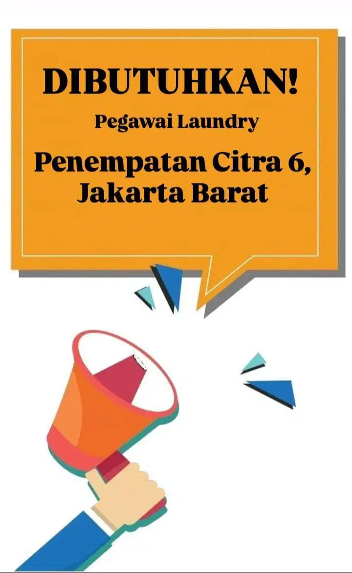 DIBUTUHKAN KARYAWAN LAUNDRY BAGIAN SETRIKA DAN KURIR LAUNDRY