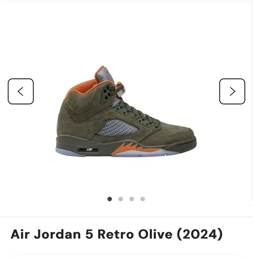 Di jual nike air jordan retro 5 olive (2024)