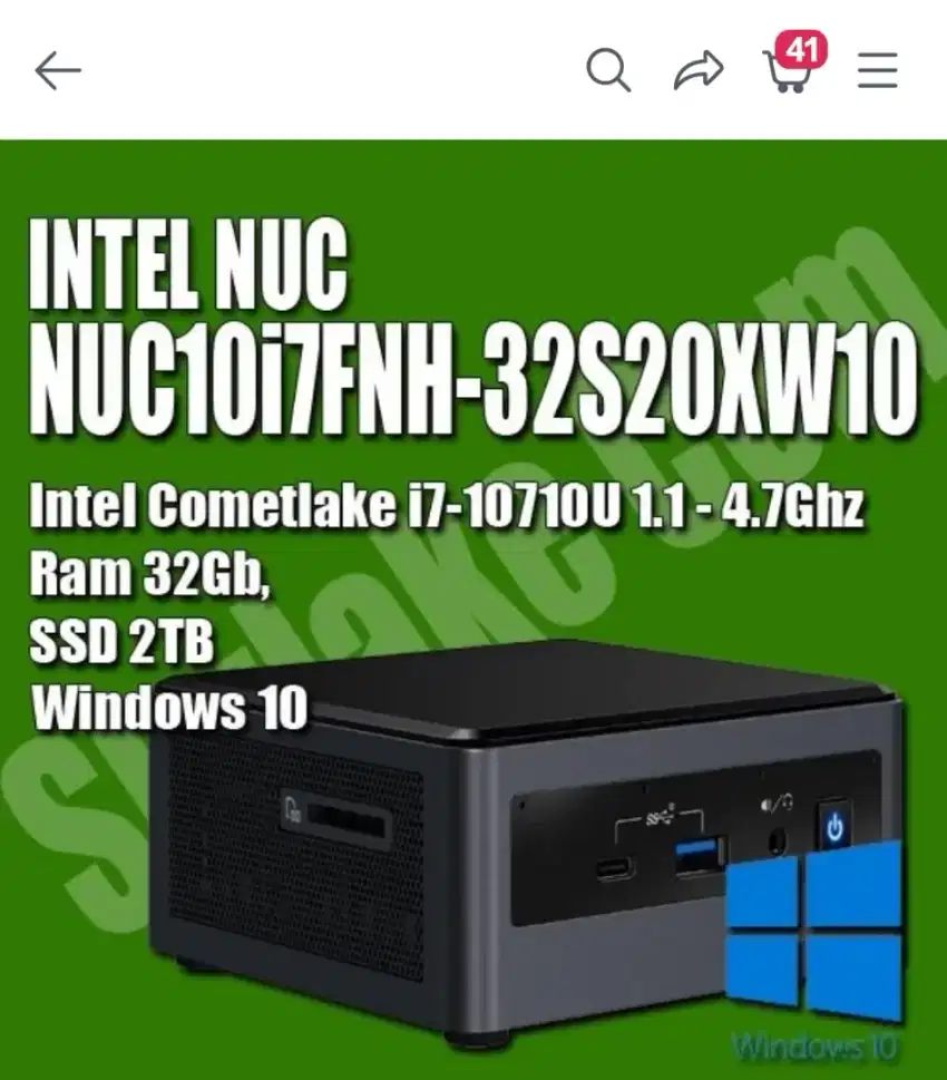 Jual pc mini intel nuc