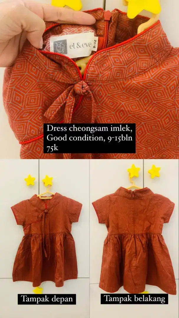 Dress cheongsam imlek