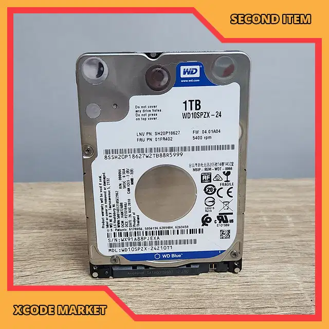 HDD HARDISK 2.5 SATA WD BLUE 1TB 1TERA WD10SPZX LAPTOP PS3 PS4 MINI PC