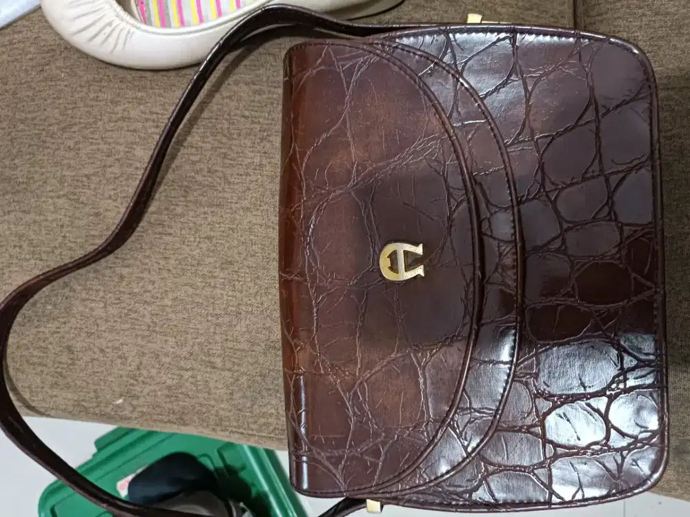 Preloved Tas Aigner crocofull