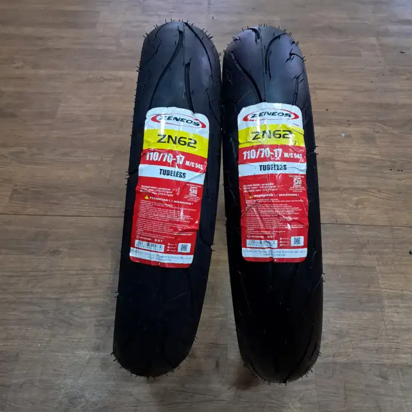 ZENEOS ZN62 TL 110/70 -17 M/C 54S (HARGA 1PCS BAN BARU)
