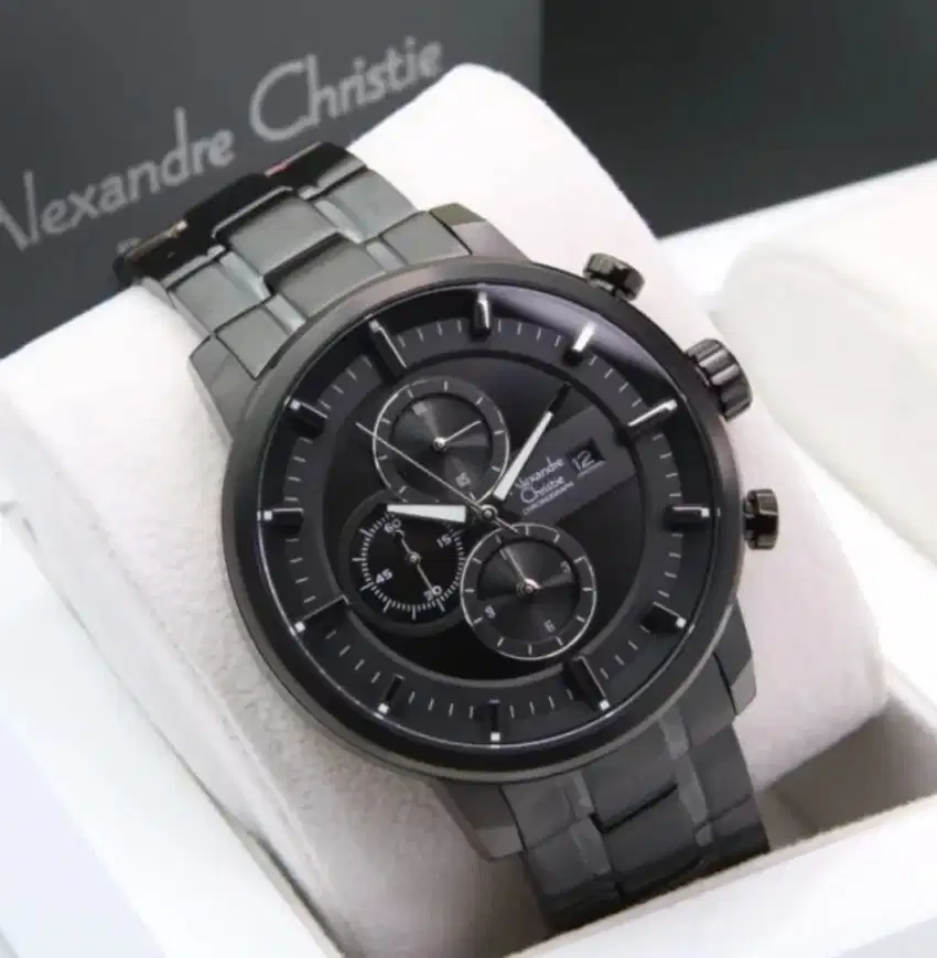 JAM TANGAN PRIA ALEXANDRE CHRISTIE ORIGINAL AC 6323 BLACK