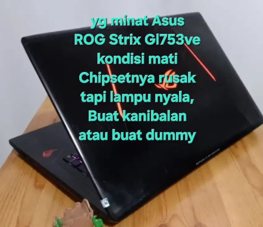 laptop rog strix gl753ve rusak chipset