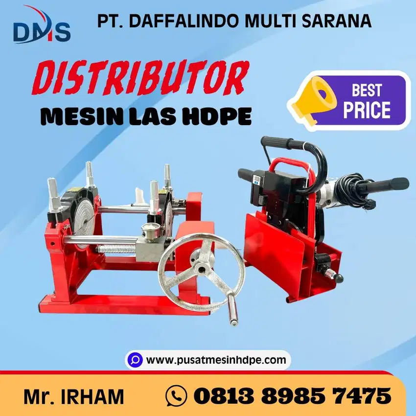 Distributor Mesin Las Pipa Hdpe 200mm | Ready Stok Mesin di Jakarta